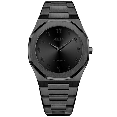 ALIX Black soft-touch Ultra Thin high contrast Arabic numeral display